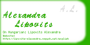 alexandra lipovits business card
